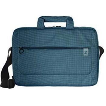 Tucano BORSA SLIM LOOP Borsa per Notebook 16 Tessuto con Tracolla Blu