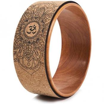 Mandala Print Yoga Wheel for Inversions