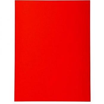 Exacompta Forever Square Cut A4 Folders Red 170gsm (100 per pack)