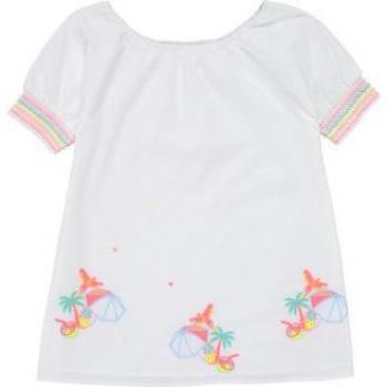 Abito corto bianco per bambina 4-12 anni Billieblush U12657-10B