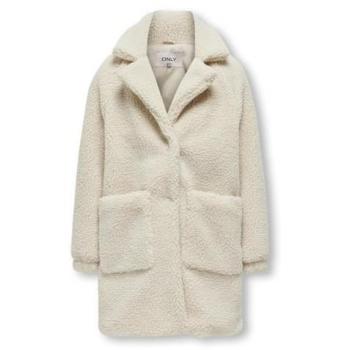 ONLY Mädchen Teddyfellmantel KOGSANDRA beige Größe 158