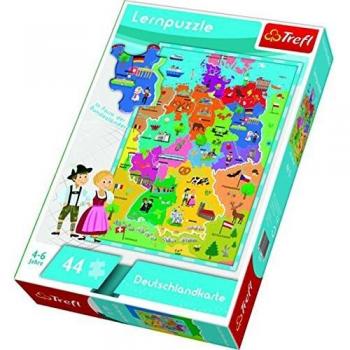 Puzzle Mappa della Germania Versione Tedesca 44 pezzi