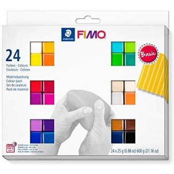 FIMO 24x 25g Neon Oven-Hardening Modelling Clay Set