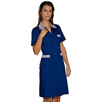 Isacó L Azul Positano Bata de Oficina con Rayas