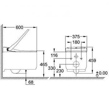 Grohe Grohe Dusch-WC Sensia Arena 39354 Komplettanlage für UP-SPK alpinweiß 39354SH1