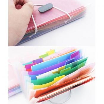 Vibrant A6 Mini Folder with 13 Grids