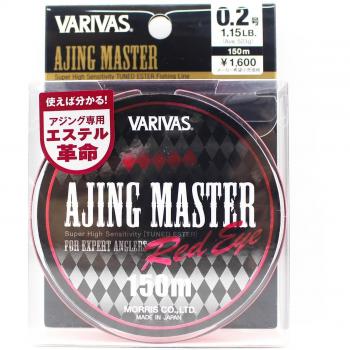 Filo Varivas Ajing Master Red Eye 150m 0.2mm 1.15lb rosso