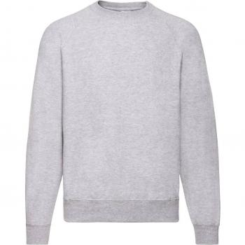Fruit of the Loom Mens Raglan Sleeve Belcoro Sweatshirt (Heather Grey)