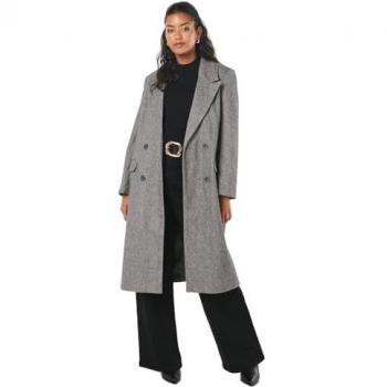 Petite Herringbone Wool Outerwear