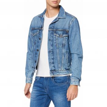 Estilo Hombre Pinner Chaqueta Vaquera Azul Medium