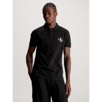 Polo Manga Corta Calvin Klein Jeans Negro Gris
