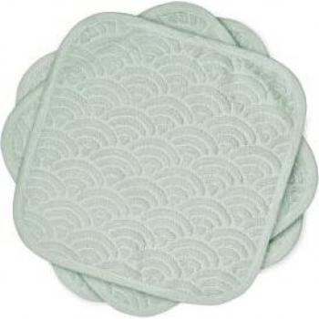 Lot de 3 Gants de toilette enfant vert Cam Cam Copenhagen