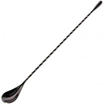 Edelstahl Cocktail-Stirrer mit Doppelkopf und Spiraldesign für Barzubehör