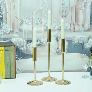 Bougeoir en métal IM761, support de bougies IMUWEN, décoration de table pour Noël