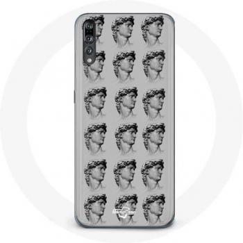 Gray Background Statue Case for Huawei P20 Pro