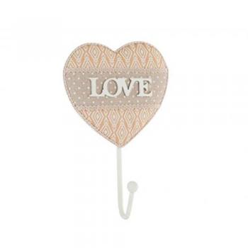 Perchero de pared 1 gancho Love 134382