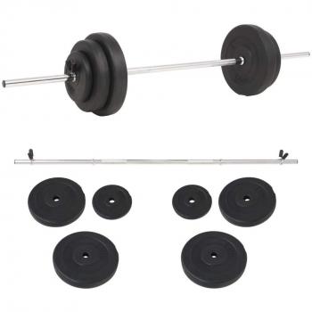 VidaXL Home Gym Barbell Weight Set