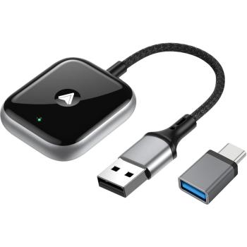 PowerGuard Android Auto Wireless Adapter per Auto – Nero