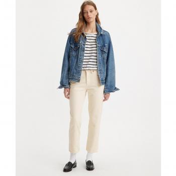 Jeans 501 Crop beige Levi's para mujer
