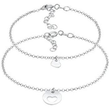 Elli Schmuckset »Herz Mutter Tochter Herzchen Look 925 Silber«