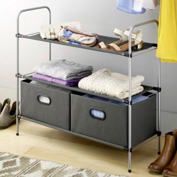Top Home Solutions Wardrobe Clothes Shoe Storage Drawer Rack