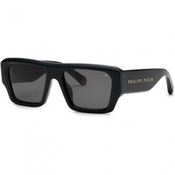 Philipp Plein Men’s Starlight Black Sunglasses – Size 55 MM