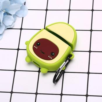 Protector de Silicona 3D Aguacate para Estuche de AirPods, 1 Unidad