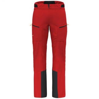 Calças Impermeáveis Salewa Sella 3L Powertex Vermelho e Preto
