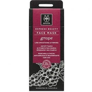 Apivita Express Grape‑Line Face Mask: Smooth & Firm – 6×16 ml