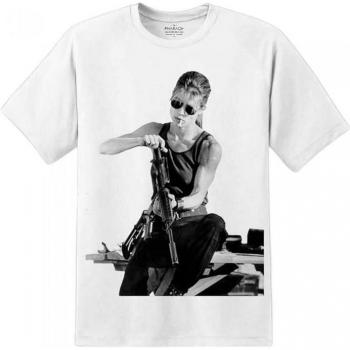Maglia L Bianca Uomo Terminator 2 “Sarah Connor”