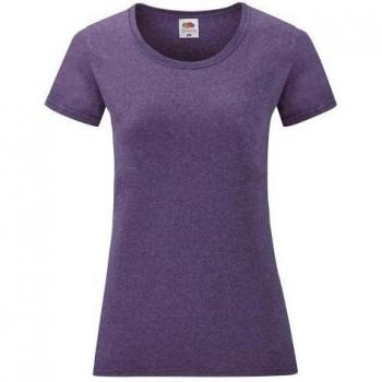 Fruit of the Loom Women's Fuchsia Heather Tee
