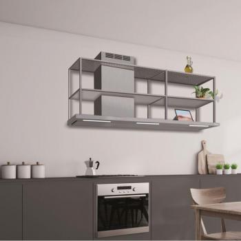 Hotte Elea Parete CM 120×60, Cheminée Gauche – Acier Inoxydable 800 M³/H