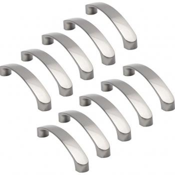 Easy Installation Silver Tone Cabinet Pulls for Kitchen