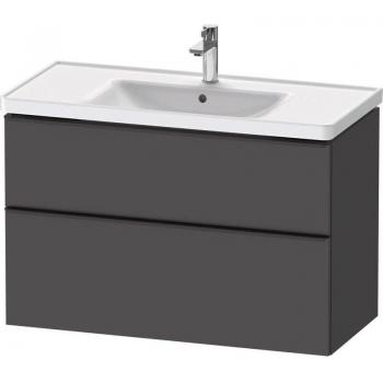 Meuble de salle de bain – Duravit – D‑Neo – 98 cm – Gris mat – 1 tiroir coulissant