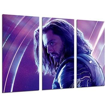 Set de 3 Arte Madera: Soldado de Invierno Marvel