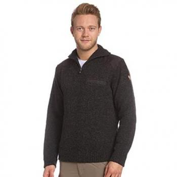 Chandail Koster gris avec zip homme