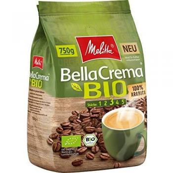 Melitta Bio Arabica Kaffeebohnen, BellaCrema, 1 x 750 g