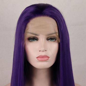 Tresse Synthétique Bomshell Violet Sombre, Cheveux Droits et Délicats