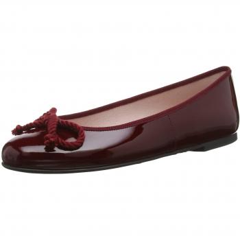 Damengeschlossene Ballerinas Rosario – Rötliche Nuance, EU 35