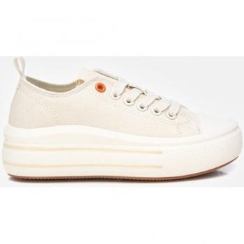 Zapatillas de lona para niñas Xti Kids color beige