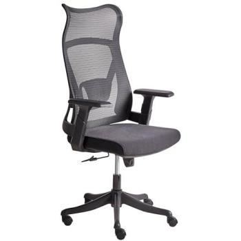 Chaise de Bureau Ergonomique Noir avec Hauteur Ajustable