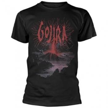 Schwarzes Gojira Lightning Strike T-Shirt, Größe XL, 100 % Bio‑Baumwolle