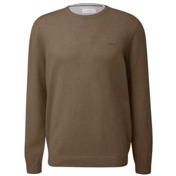 S.Oliver RED LABEL Strickpullover mit gerippten Abschlüssen, Größe M