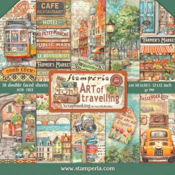 Scrapbook-Block 'Kunst des Reisens'