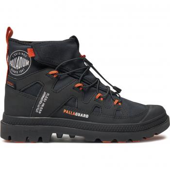Schwarze Palladium Schnürstiefeletten Pampa Lite+ Explor