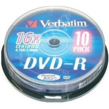 DVD-R Verbatim 16x 10 unidades