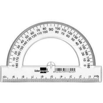 Semicirculo Liderpapel 10 cm plástico 77824-SM02