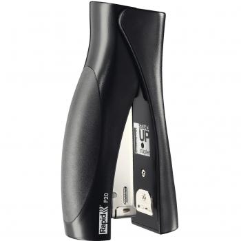 Black Titanium Rapid 20679830 Stand‑Up Stapler with Rubber Body