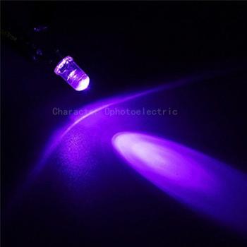 Ultra Violet 5 mm Ronde (Eau claire) – Lot 100 diodes