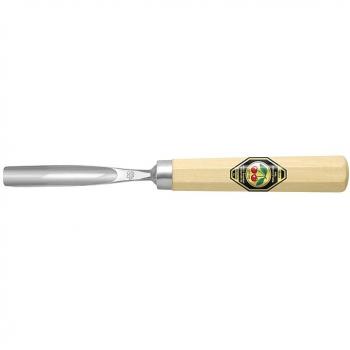 KIRSCHEN 4mm Kerbschnitzbeitel, gebogen, Weißbuchenheft, flache Höhlung